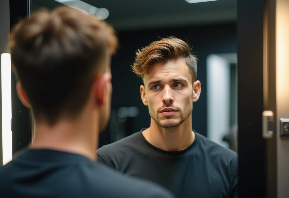 coupe homme mi-longue dégradée